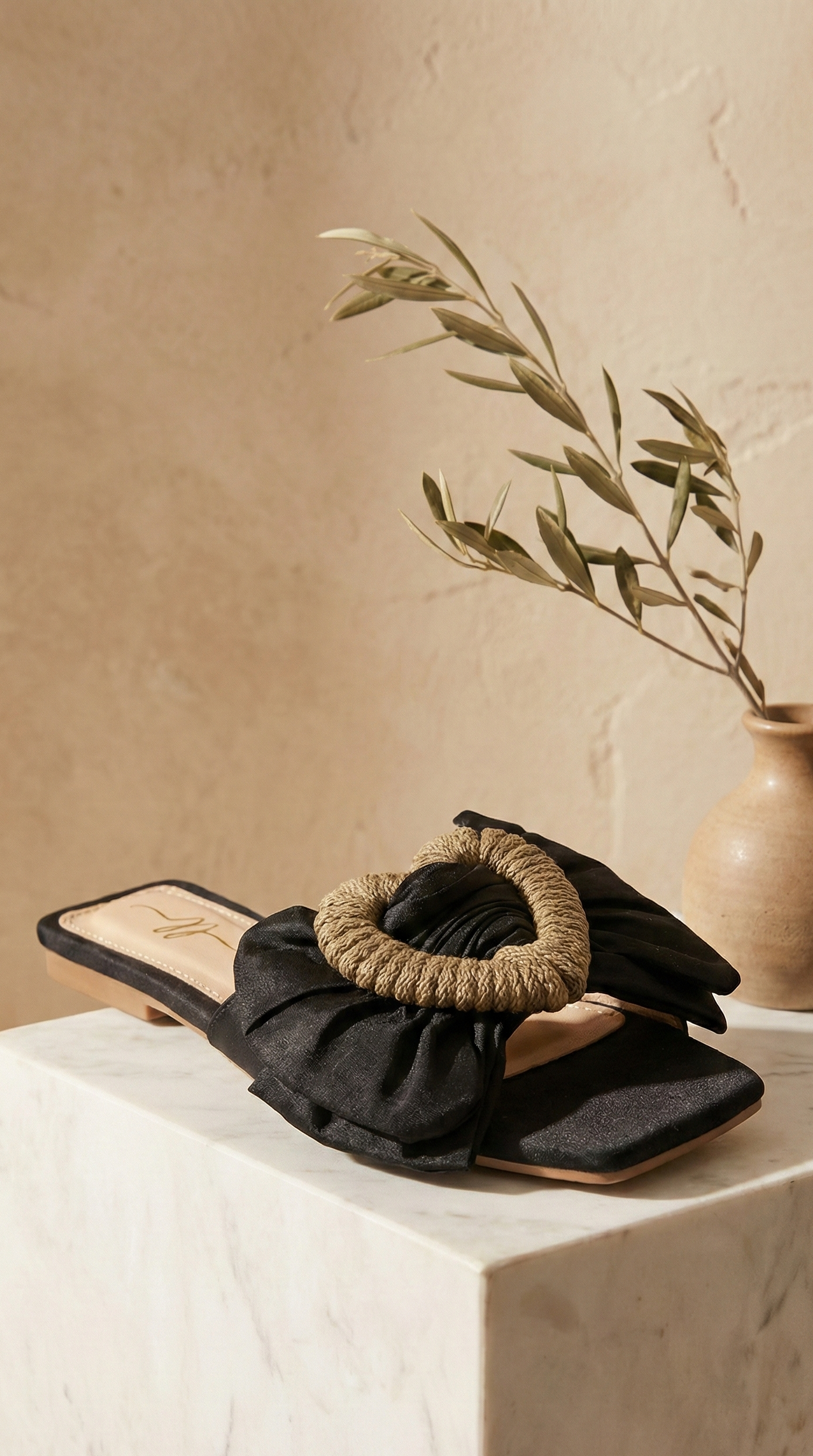 Heart 1 Black Sandal