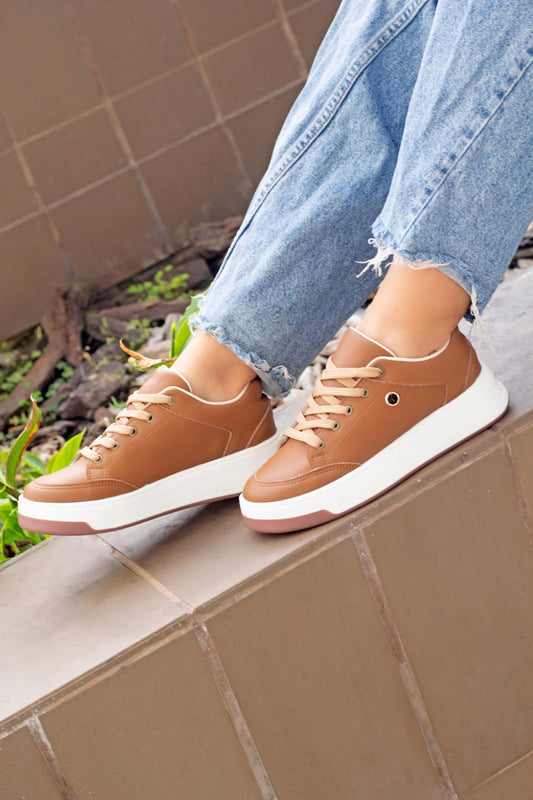 Ashley Sneaker- Tan